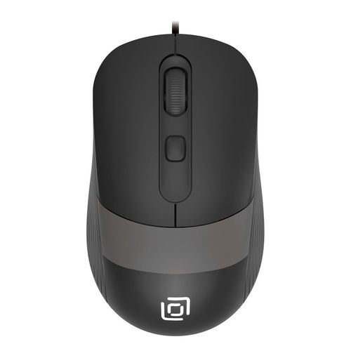 Мышь проводная Oklick 310M, оптическая, USB, 2400dpi, черный и серый [1869096]