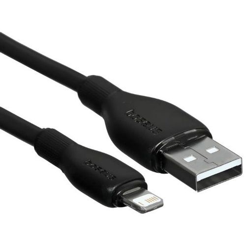 Кабель BASEUS P10376301112-02, Lightning (m) — USB (m), 1м, 2.4A, черный