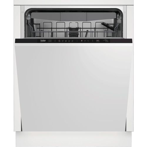 Встраиваемая посудомоечная машина Beko BDIN15360, полноразмерная, ширина 59.8см, полновстраиваемая, загрузка 13 комплектов, нержавеющая сталь