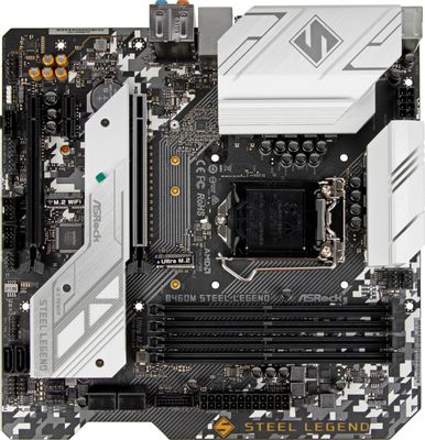 Материнская плата ASROCK B460M STEEL LEGEND, LGA 1200, Intel B460, mATX ...