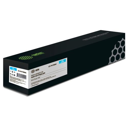Картридж Cactus CS-PH7800C, 106R01570, голубой / CS-PH7800C