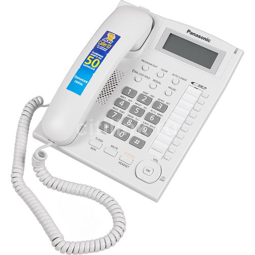 Проводной телефон Panasonic KX-TS2388RUW, белый
