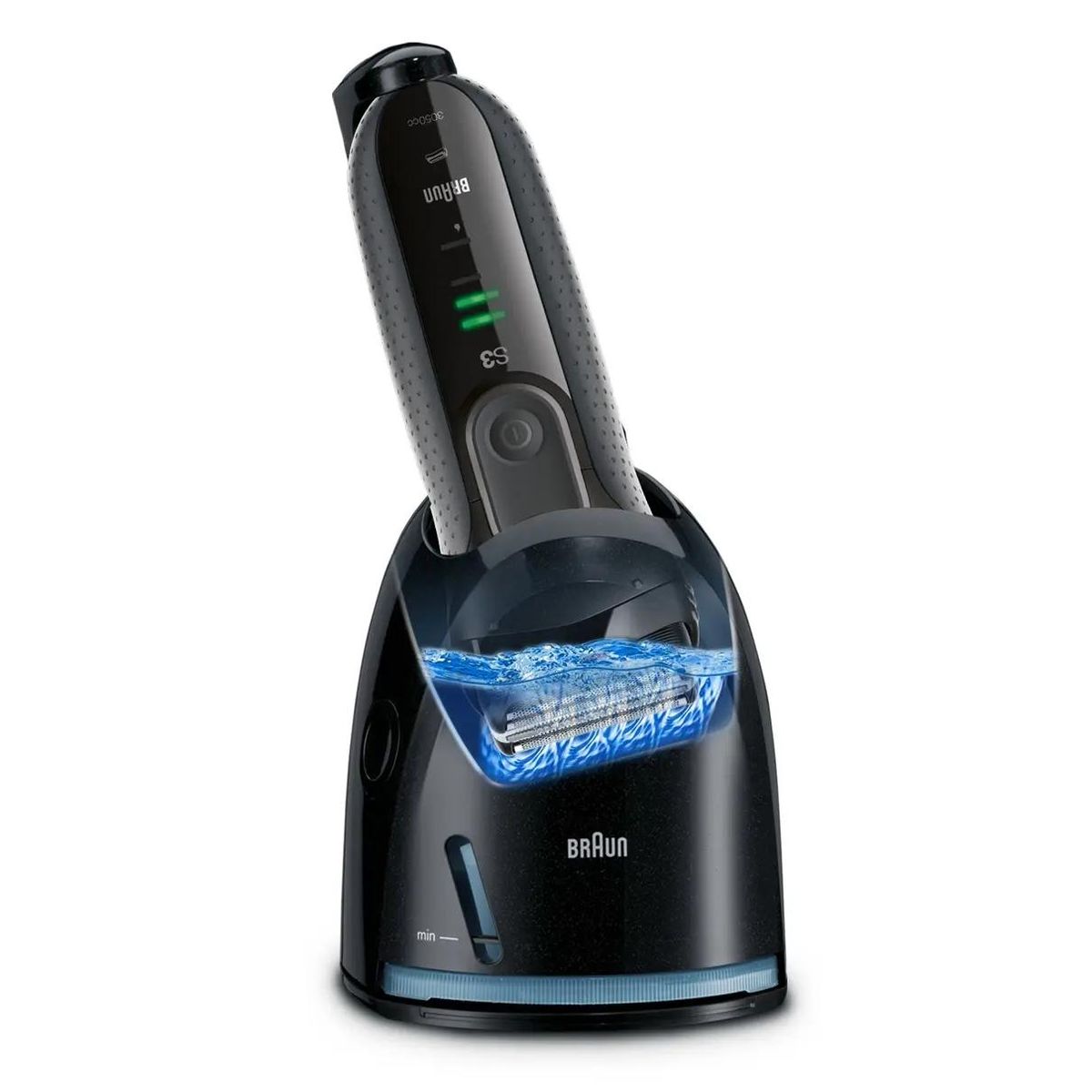 Характеристики Электробритва Braun Series 3 3050cc, серый и черный (334565)  смотреть в СИТИЛИНК