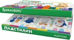 Пластилин BRAUBERG 106678, классический, 36 цветов, 540грамм, картонная коробка, ассорти