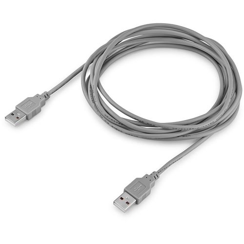 Кабель USB2.0 Buro USB A(m) - USB A(m), 3м, блистер, серый [bhp ret usb_am30]