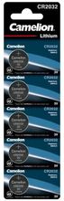 Изображение товара CR2032 Батарейки CAMELION Lithium BL-5 5 шт. 210мАч для часов пультов