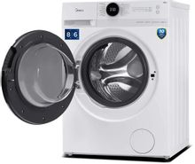 Стиральная машина Midea MF200D80WBS/W-RU, с паром, с сушкой, инверторная