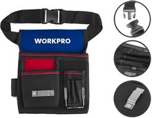 Изображение товара Пояс для инструментов WORKPRO WP281017 черный, удобный и прочный