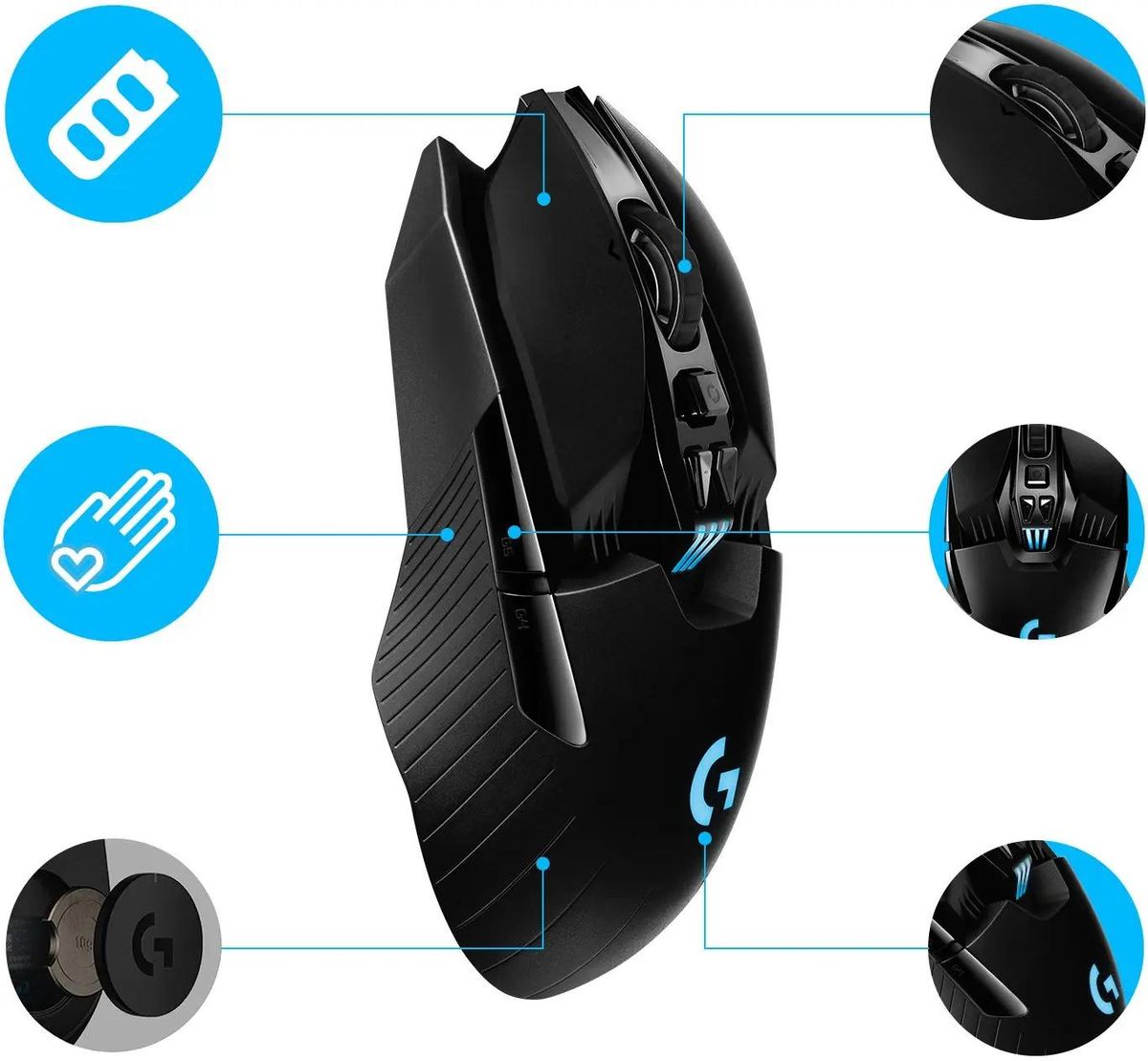 Logitech g903 headset clearance