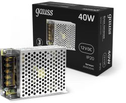 Блок питания GAUSS 202003040 для светодиодных лент