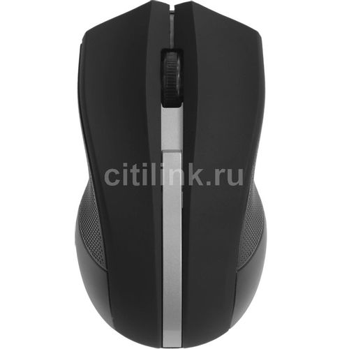 Мышь беспроводная Oklick 615MW, радио, оптическая, USB, 1200dpi, черный и серебристый [412860]