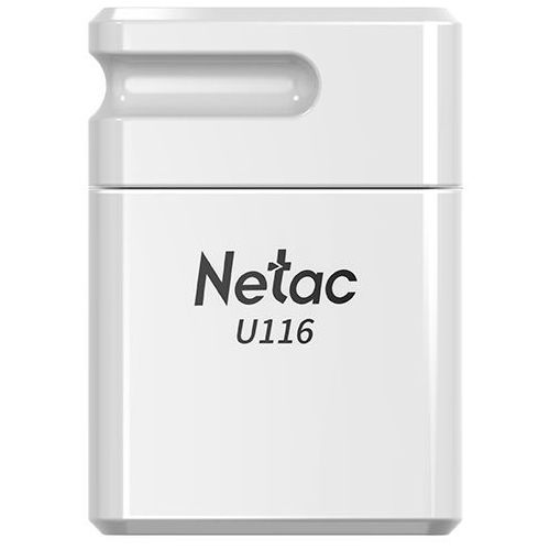 Флешка USB NETAC U116 32ГБ, USB2.0, белый [nt03u116n-032g-20wh]