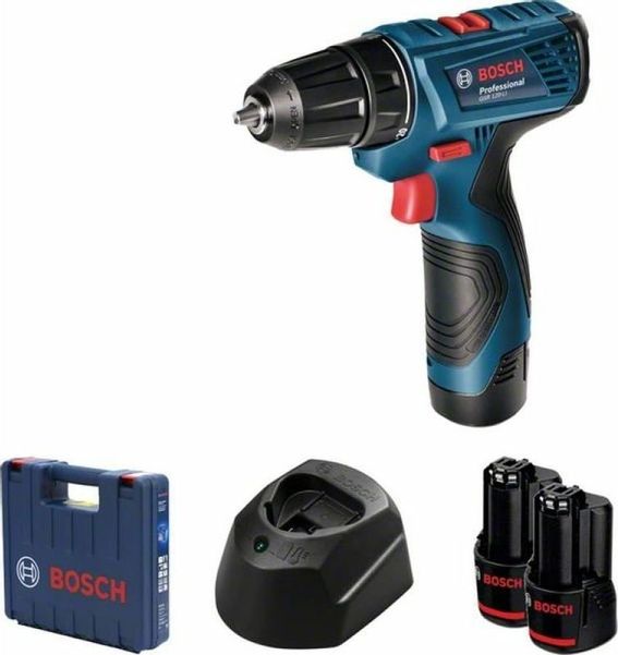 Дрель-шуруповерт Bosch GSR 120- LI, 2Ач,  с двумя аккумуляторами [06019g8020]