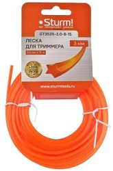 Изображение товара Леска для садовых триммеров STURM! GT3535-3.0-8-15, 3мм, 15м Изображение товара Леска для садовых триммеров STURM! GT3535-3.0-8-15, 3мм, 15м