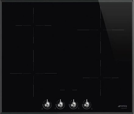 Индукционная варочная поверхность SMEG SI364BM, конфорок: 4 шт., стеклокерамика, независимая, черный