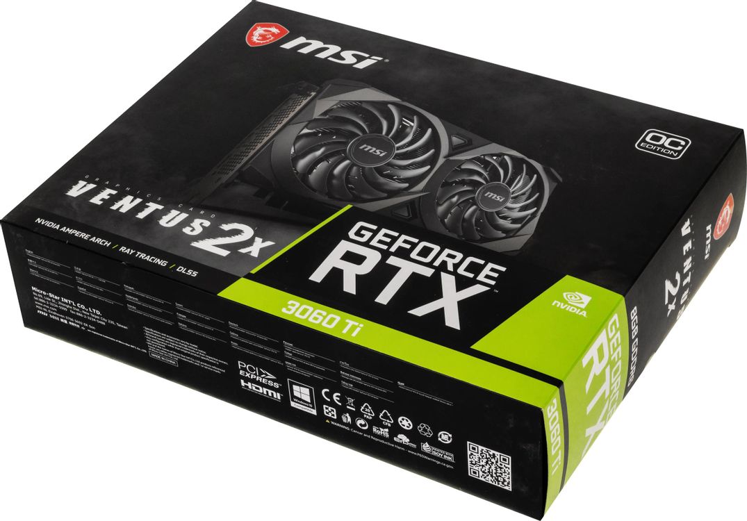 MSI NVIDIA GeForce RTX 3060Ti RTX 3060 Ti VENTUS 2X 8G OCV1 LHR