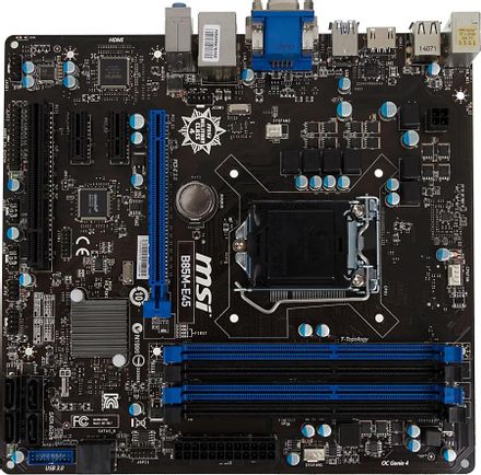 Материнская плата MSI B85M-E45, LGA 1150, Intel B85, mATX, Ret