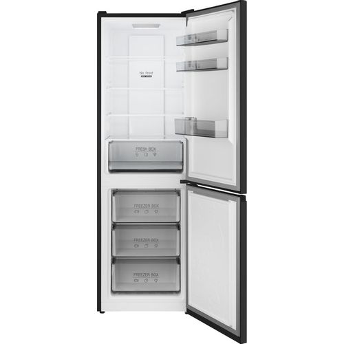 Холодильник двухкамерный WEISSGAUFF WRK 185 Total NoFrost Inverter Black Inox инверторный, черная сталь — цена и наличие Холодильник двухкамерный WEISSGAUFF WRK 185 Total NoFrost Inverter Black Inox инверторный, черная сталь