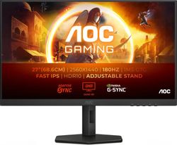 Изображение товара 27" Монитор AOC Q27G4XF, 2560x1440, Fast IPS, 180Гц, 1хHDMI, 1хDP, черный Изображение товара 27" Монитор AOC Q27G4XF, 2560x1440, Fast IPS, 180Гц, 1хHDMI, 1хDP, черный