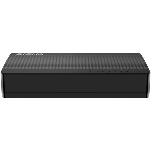 Коммутатор Digma DSW-108GE, неуправляемый, 8 RJ-45