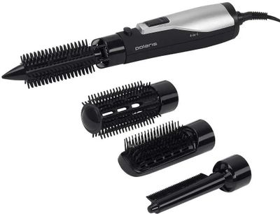 Фен-щетка Polaris PHS 0854, 800Вт, черный и серебристый – купить в ...