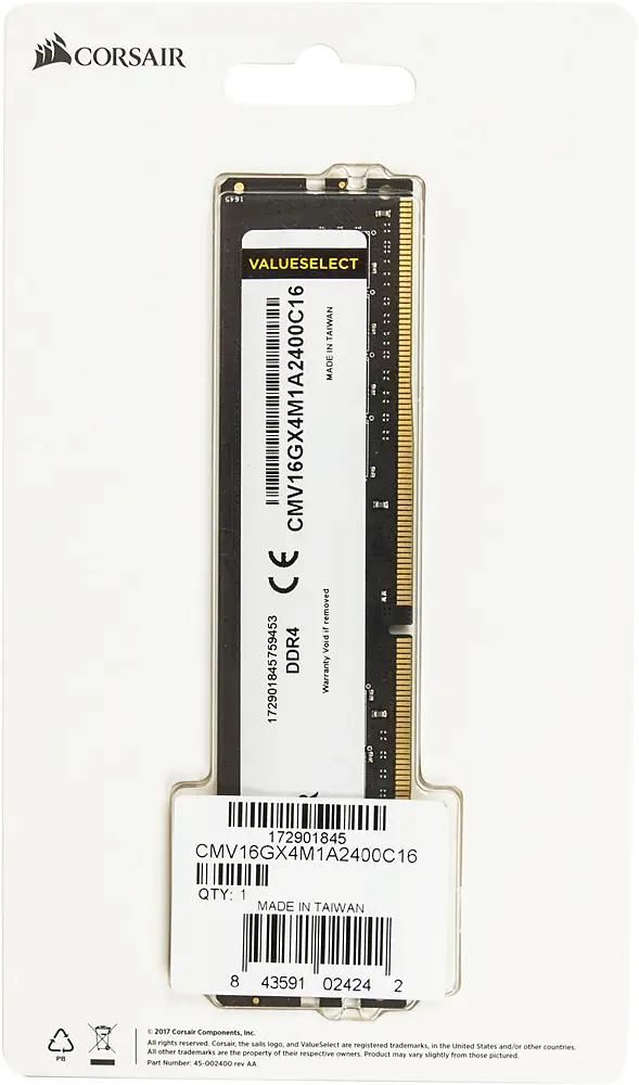 Corsair Value Select CMV16GX4M1A2400C16 DDR4 1x 16 2400 DIMM Ret 458806