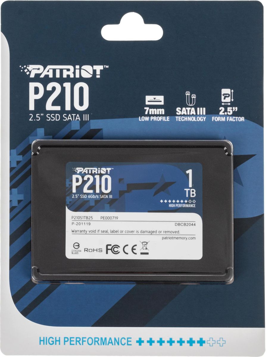 SSD interne PATRIOT Disque Dur SSD Interne P210S1TB25 1To 2.5