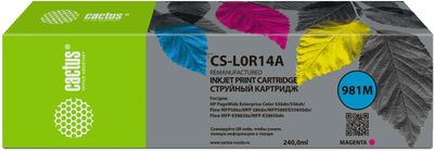 Картридж Cactus CS-L0R14A, 981M, пурпурный / CS-L0R14A