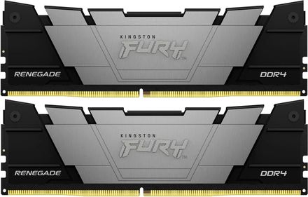 Оперативная память 2 x 32ГБ Kingston Fury Renegade Black KF436C18RB2K2/64 DDR4 - 3600МГц, DIMM, Ret