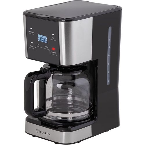 Кофеварка Tuarex TK-1220, капельная, стальной /черный