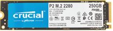 SSD накопитель Crucial P2 CT250P2SSD8 250ГБ, M.2 2280, PCIe 3.0 x4 ...