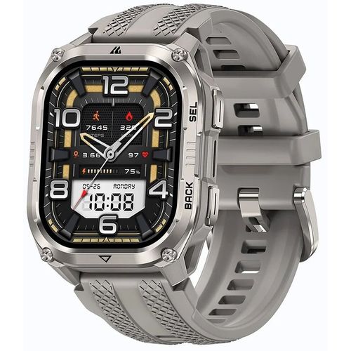 Смарт-часы KOSPET Pulse 2 50мм, 1.96", серый/серебристый