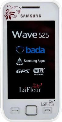 Смартфон Samsung Wave 525 La Fleur GT-S5250,  белый