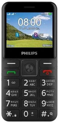 Сотовый телефон Philips Xenium E207,  черный