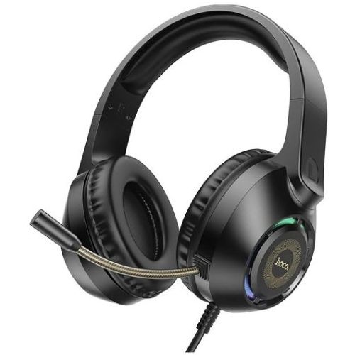 Гарнитура игровая Hoco W108 Sue, для компьютера, мониторные, проводные USB/3,5 мм, черный