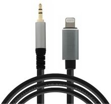 Изображение товара Кабель-переходник PREMIER PCH-265 lightning - Jack 3.5, 1.8м, черный
