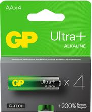 Изображение товара Батарейка GP Ultra Plus Alkaline 15AUPA21-2CRSB4, 4 шт.