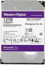 Изображение товара Жесткий диск WD Purple Pro 12ТБ SATA III 3.5" для видеонаблюдения