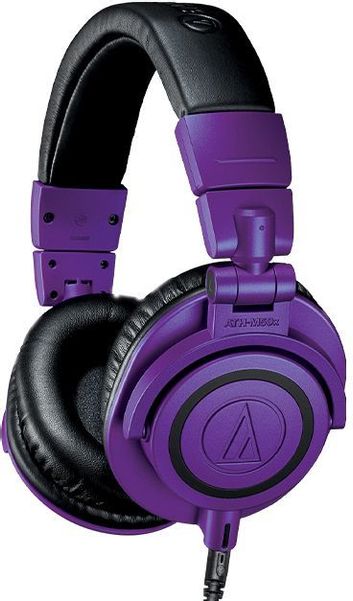 Наушники Audio-Technica ATH-M50X, 3.5 мм, мониторные, фиолетовый матовый [80001236]