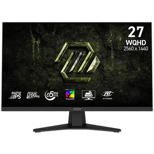 27″ Монитор MSI Mag 274QF E20, 2560×1440, IPS, 200Гц, 2хHDMI, 1хDP, черный [9s6-3ce41h-095]