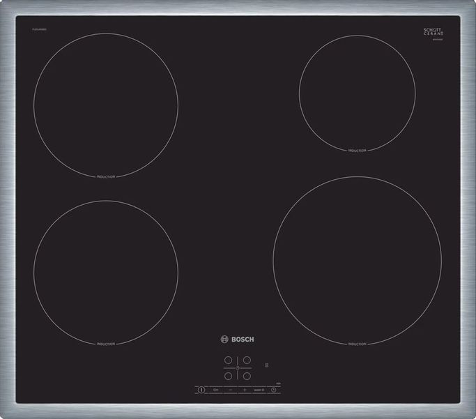 Индукционная варочная панель Bosch PUE64RBB5E,  независимая,  черный