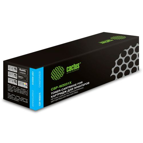 Картридж Cactus CSP-W2031X, 415X, голубой / CSP-W2031X