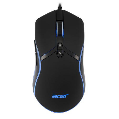 Мышь проводная Acer OMW144, игровая, оптическая, USB, 7200dpi, черный [zl.mceee.014]