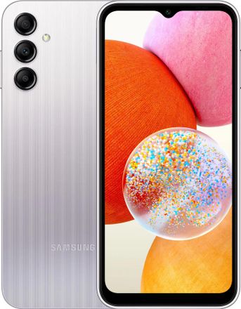 Смартфон Samsung Galaxy A14 4/128Gb, SM-A145, серебристый