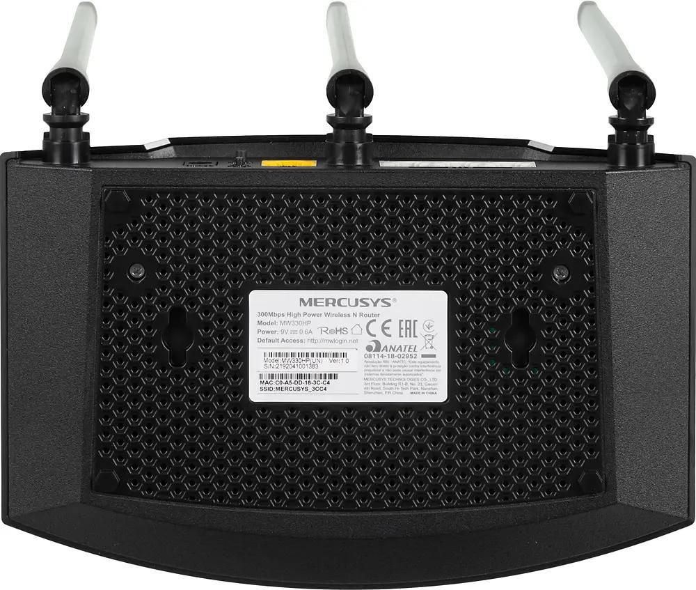 Ответы на вопросы о товаре wi-Fi роутер MERCUSYS MW330HP, N300, черный  (1146105) в интернет-магазине СИТИЛИНК