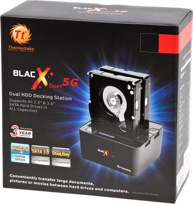 Док-станция для HDD Thermaltake BlacX Duet 5G ST0022E, черный – купить ...