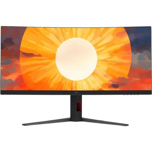 34" Монитор AOC Gaming CU34G4, 3440x1440, VA, 180Гц, 2хHDMI, 1хDP, изогнутый, черный