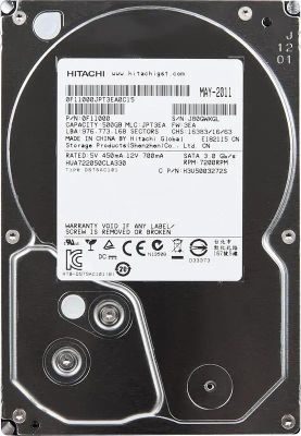 Жесткий диск Hitachi Ultrastar A7K2000 HUA722050CLA330,  500ГБ,  HDD,  SATA II,  3.5"