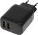 Изображение товара Сетевое зарядное устройство BORASCO 2xUSB-A,  USB-C, 15Вт, 3A, черный [52581]