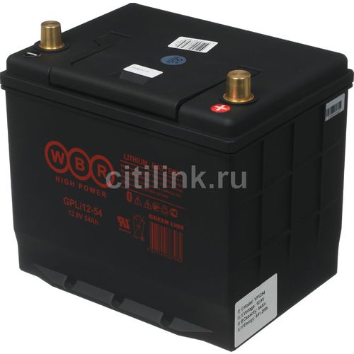 Аккумуляторная батарея WBR GPLi12-54 для ИБП, 25.6В, 54Ач [gpli12-54 wbr]